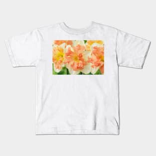 Narcissus  'Vanilla Peach'  Daffodil  Division 11a Split-corona Kids T-Shirt